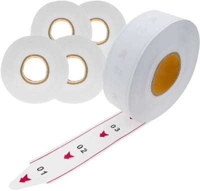 Pakket met 5 rollen tickets Your Turn: 20 series van 00-99 10000 tickets