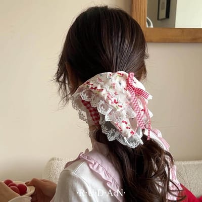 Haarelastiek - Haaraccessoire - Scrunchie voor dames - Ins haarbloem - Extra groot haarelastiek voor knot - Hoogwaardig haaraccessoire - 20 cm-vorm-4