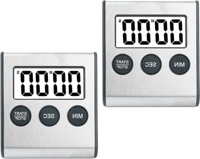 Digitale Keuken Timer Set van 2 - Kookwekker met Magneten, Stopwatch en Alarmfunctie voor Koken, Studeren en Sportactiviteiten