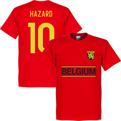 BelgiÃ« Hazard 10 Team T-Shirt - Rood - Kinderen - 2 Years