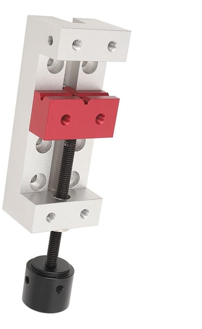 Dailygoods- Platte Klem - Mini Aluminium - Bankschroef 50 mm - Boorpers - Mechanische Machine - Geschikt voor Sieraden