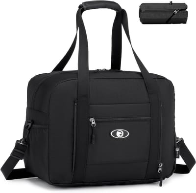 25L Reistas Handbagage 40x30x20 voor Transavia en Wizzair - Lichtgewicht Waterdichte Weekendtas voor Vrouwen en Mannen, Opvouwbare Handtas voor het Vliegtuig