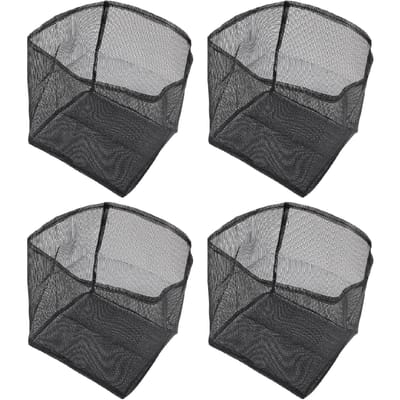 4 stuks Waterplas Plantzakken Herbruikbaar PVC Gaas Water Tuin Vijver Plant Pot Ademende Lelie Plantenpotten voor Vijver Moeras gray