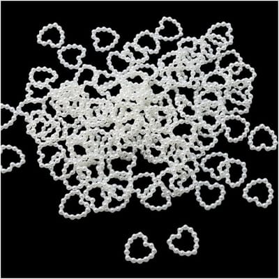 200 stuks parelhartjes voor bruiloftsdecoratie, scrapbooking en DIY knutselen, tafeldecoratie en kledingaccessoires