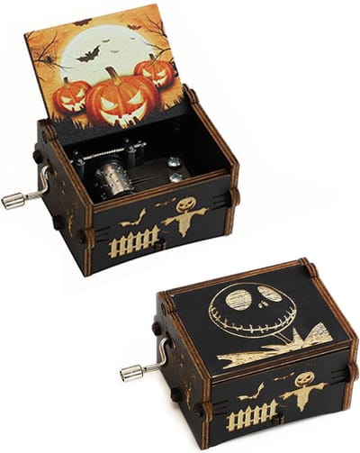 Houten Muziekdoos - Speelgoed Muziekdoos - Decoratief Cadeau - Handslinger Mechanisme - 65 x 5 x 42 cm - Houtkleur