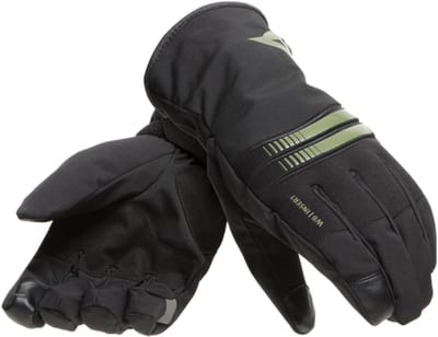 Dainese Plaza 3 D-Dry Zwart Bronze Groen - Handschoen