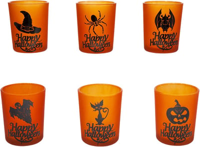 Cosy @ Home Theelichth Happy Halloween 6 Types Glas