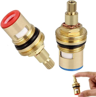 2 stuks keramische schijfkoppen, reservekranen van messing en keramiek, 1,2 inch kwart draai, patronen voor kraan, badkamer, keuken, huis