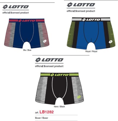 Lotto Heren boxer short set van 3 stuks - katoenen - in diverse kleuren - maat S