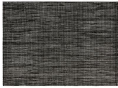 Placemat, fijne band, 45x33 cm, verpakt per 6 stuks, kleur grijs/zwart