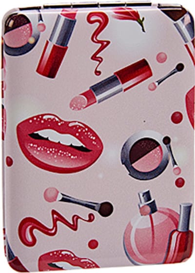 Arte Regal Make-upspiegel Lippen Rechthoek 8,5 Cm Roze/rood