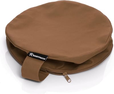 Rond Yogakussen - Meditatiekussen Zitkussen - Ontspanning en Comfort - Natuurlijke Vulling - Diameter 31cm Hoogte 13cm - Chocolate