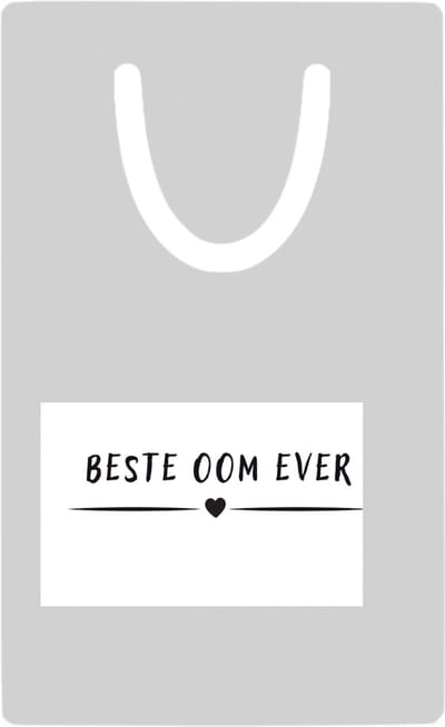Hacebo® - Beste oom ever metalen boekenlegger - Oom - uncle - leuk cadeau voor je oom Bladwijzer boekenleggers - 7.6 cm x 5cm