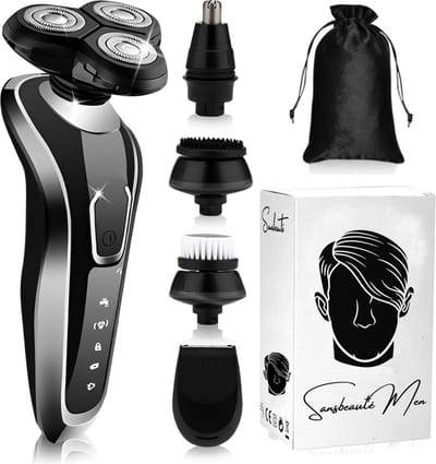 5-in-1 Elektrisch Scheerapparaat Mannen met Trimmer S1110 - Nat & Droog – Baardtrimmer - Tondeuse - Neustrimmer - 5 Opzetstukken - Electric Shaver - Waterproof