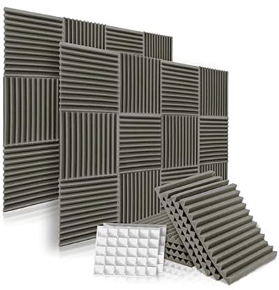 Akoestische Platen voor Geluiddemping - 12 Stuks van 30 x 30 x 2,5 cm met Dubbelzijdige Lijm