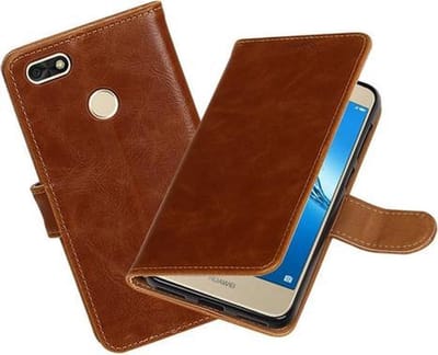 BestCases - Huawei P9 Lite mini Pull-Up booktype hoesje bruin