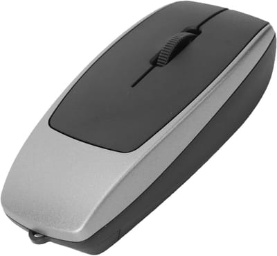Draadloze Muis - Bluetooth Kaartlezer - Draagbaar Werken - 2-in-1 Functionaliteit - Compact Ontwerp - Zwart