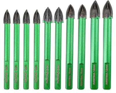 Tegelboorset 10 stuks van 6 tot 12 mm - Diamantboren voor Keramiek, Glas, Hout en Kunststof
