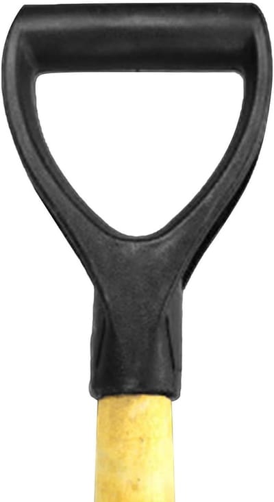 Vervangende Schepsteel - D-Handgreep Hark - Tuinonderhoud - Ergonomische Ondersteuning - 28 cm Binnendiameter - Zwart