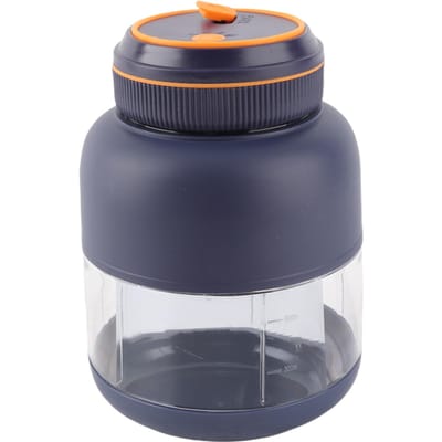 Draagbare Blenders Handheld Fruitmixer USB Oplaadbare Persoonlijke Blender Juicer Beker Lekdicht L(for 6.5-9kg) blauw