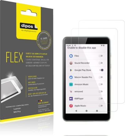 dipos – 2x Beschermfolie geschikt voor Luoran M4 Pro | 3D Full Cover Screenprotector | 100% Passend