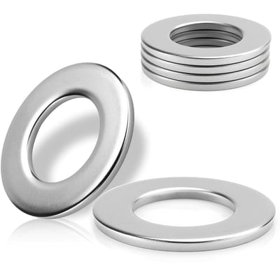 DIN125 Platte Ringen 6 Stuks V2A A2 304 RVS Washers voor Schroeven, Draadstangen en Moeren