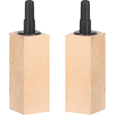 2 Pièces/Ensemble Diffuseur Pierre à Air en Bois Naturel pour Aquarium(S) S beige