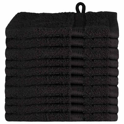 vidaXL - Gastendoek - SOLUND - 10 - st - Zwart - 15 - x - 21 - cm - 550 - gsm