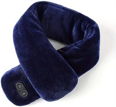 Livano Verwarmde Sjaal - Elektrische Sjaal - Oplaadbaar - USB - Winter - Dames - Heren - Meisje - Jongen - Blauw