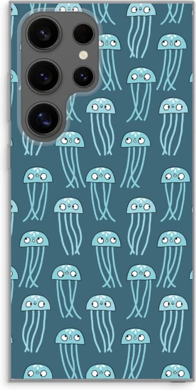 Case Company® - Hoesje geschikt voor Samsung Galaxy S24 Ultra hoesje - Kwallie - Soft Cover Telefoonhoesje - Bescherming aan alle Kanten en Schermrand