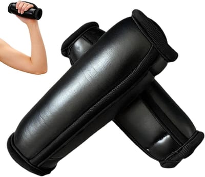 Zachte handgewichten - Trainingshalters - Fitness thuis - Zandgevuld ontwerp - 135 x 4 cm - Zwart