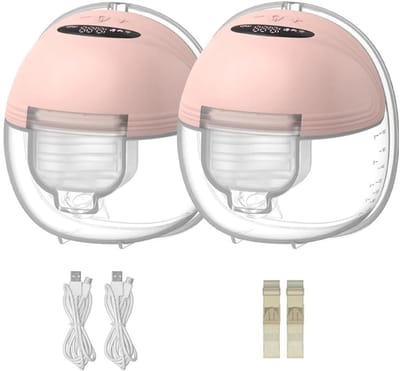 Norvia - Borstkolf - Draadloze Borstkolf - Handsfree Borstkolf - BPA Vrij - Elektrische Borstkolf - 12 Zuigniveaus - Roze