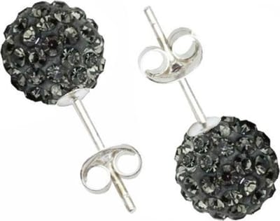 Fako Bijoux® - Oorbellen - Disco Dots - Steker - Grijs