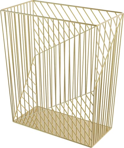 Gouden 6 Gallon Prullenbak voor Kantoor en Thuis - Vena Collectie
