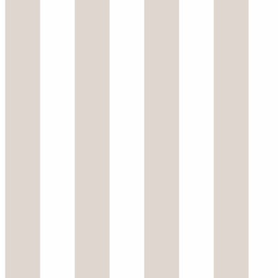 Behang - Kinderkamer – Strepen - Wit - Taupe - Greige - Babykamer - Kinderbehang – Lijnen - 0,53 x 10,05 M