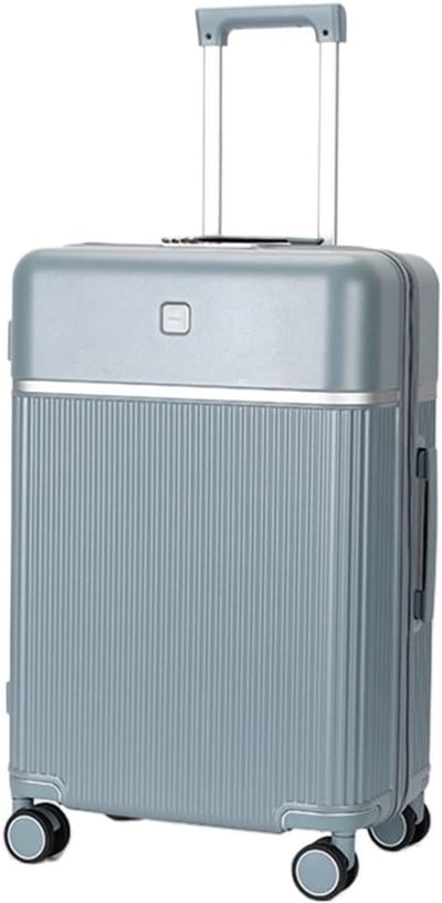 Harde Koffer - Reiskoffer Trolley - Comfortabel Reizen - Opvouwbare Bekerhouder - 24 inch - Grijs
