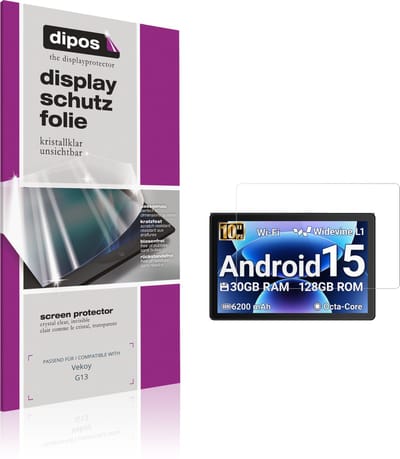 dipos – 2x Beschermfolie geschikt voor Vekoy G13 | Krasbestendige & heldere Screenprotector Ultra-Thin