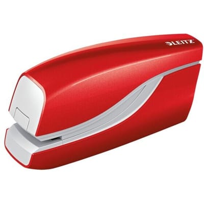 Leitz NeXXt WOW Elektrische Nietmachine voor Contactloos Nieten - Op Batterijen - Niet tot 10 Vel - Rood