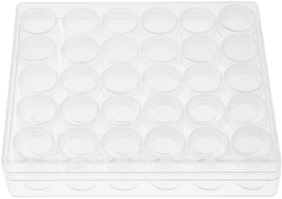 Dailygoods- Opslagbakjes 30 Stuks - Doorzichtige Plastic Potjes - Kleine Bakjes met Deksels - Ideaal voor Sieraden - Ruimtebesparend - Draagbaar - Opslagpotjes