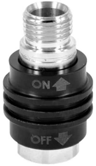 Best Divers Switch On/off Tankadapter Zwart,Zilver