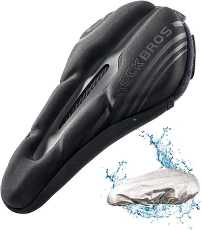 Fietszadel Kussen - Gel Zitkussen - Comfortabel Fietsen - Traagschuim en Gel - 28 x 17.5 cm - Zwart