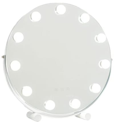 Make-up Spiegel met Verlichting - 11 LED - 3 Lichtmodi - Verstelbare Intensiteit - Touch Control - Verstelbare Positie - 42.5x10x42cm
