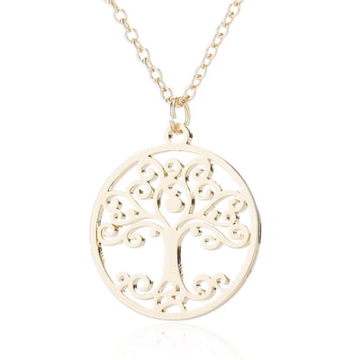 Joboly Levensboom Ketting Tree of Life - Dames - Goudkleurig - 45 cm