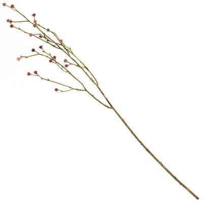 Kunsttak met knoppen 75cm roze