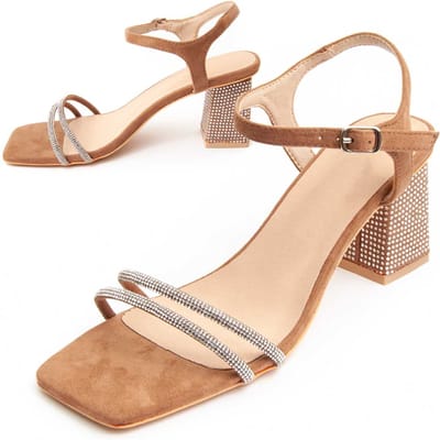 Montevita Heel Sandal Sanndarey10 in Bruin