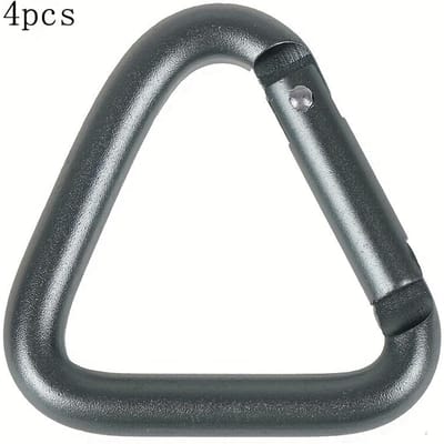 4 stuks Driehoek Karabijnhaak Buiten Kamperen Wandelen Sleutelhanger Ketel Gesp Snap Clip