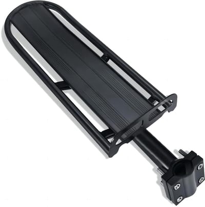 Verstelbaar aluminium fietsendrager voor mountainbikes, maximaal 10 kg belasting, eenvoudig te monteren, ideaal voor fietstassen en accessoires