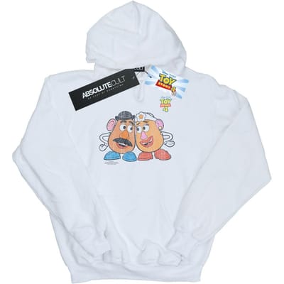 Disney Meisjes Toy Story 4 meneer en mevrouw aardappelhoofd Hoodie (Wit)