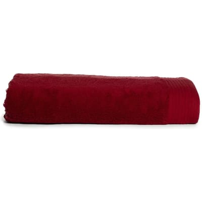 The One Towelling Deluxe Strandhanddoek - 100 x 180 cm - Strandlaken - 100% Gekamd katoen - Burgundy