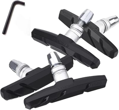 2 Paar Fietsbremblokjes met Installatietools, 70mm V-brake voor Mountainbikes en Stadsfietsen, Hoogwaardige Remprestaties en Eenvoudige Montage
